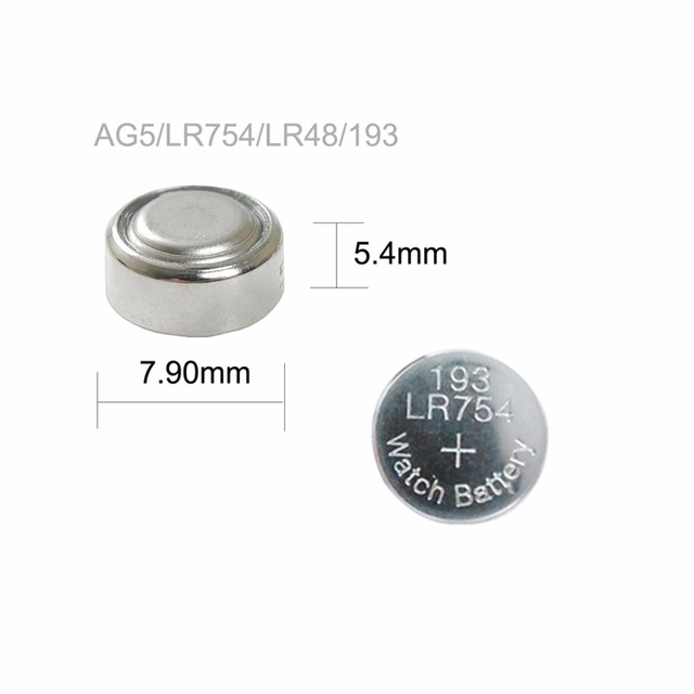 AG5 Lr754 1.5V 碱性纽扣电池电池